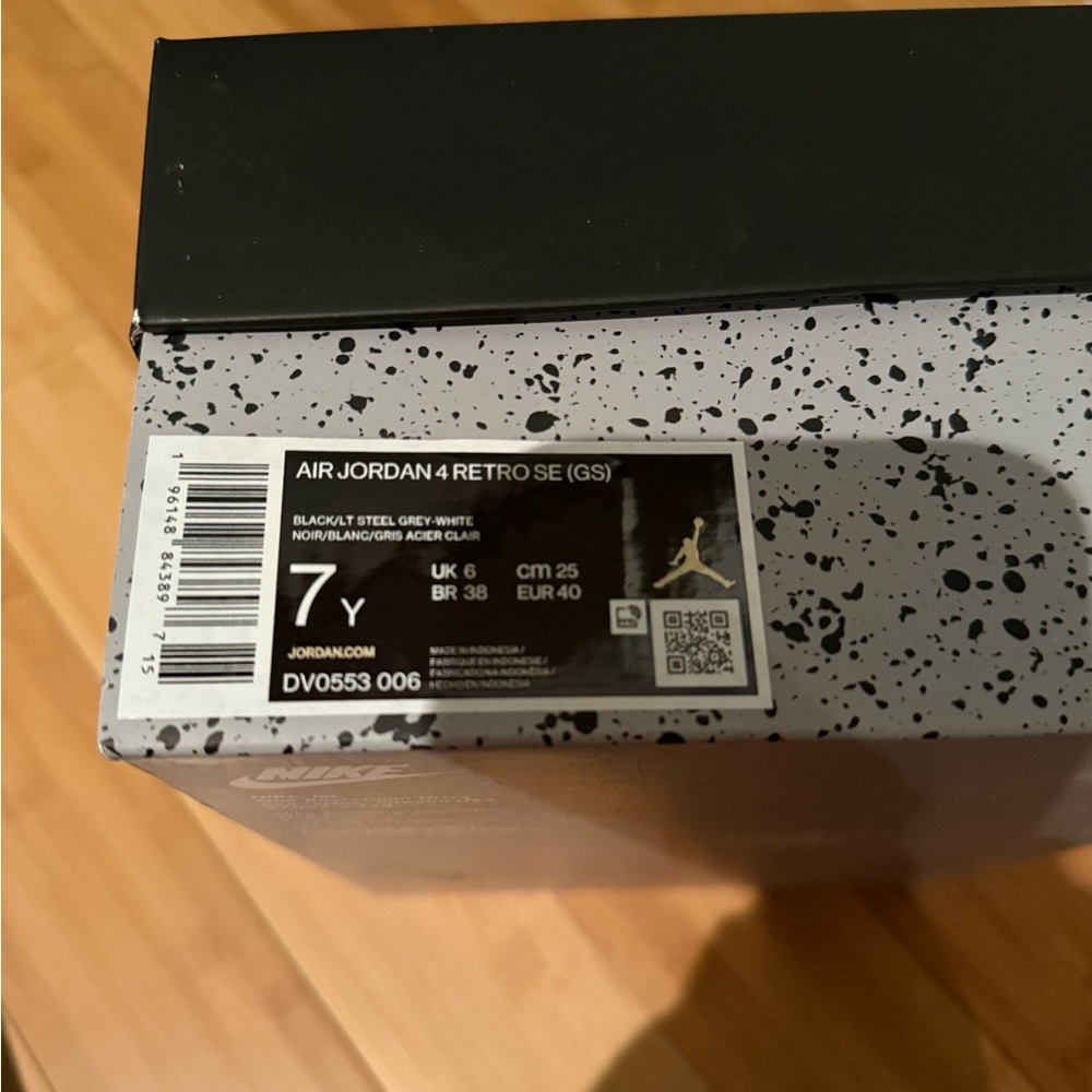 Jordan Kids Sneakers - Black, Steel Gray, White